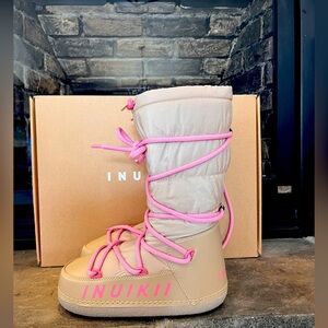 INUIKII Mountain High Boot in Beige.